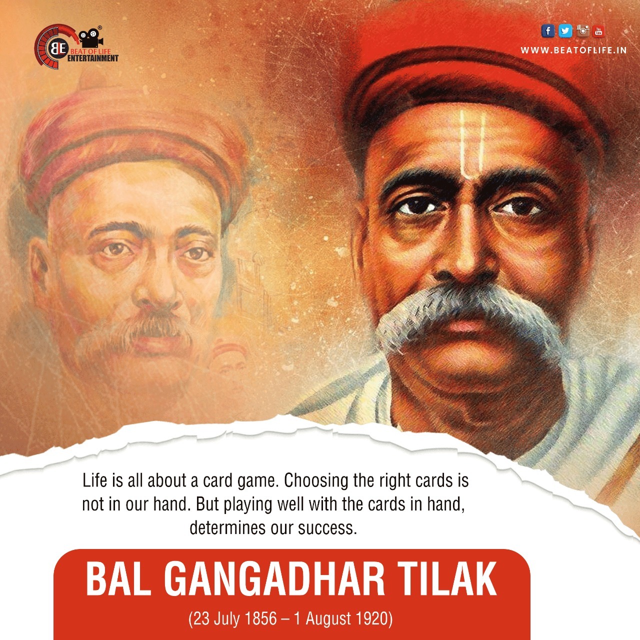 Bal Gangadhar Tilak Birth Anniversary Wishes