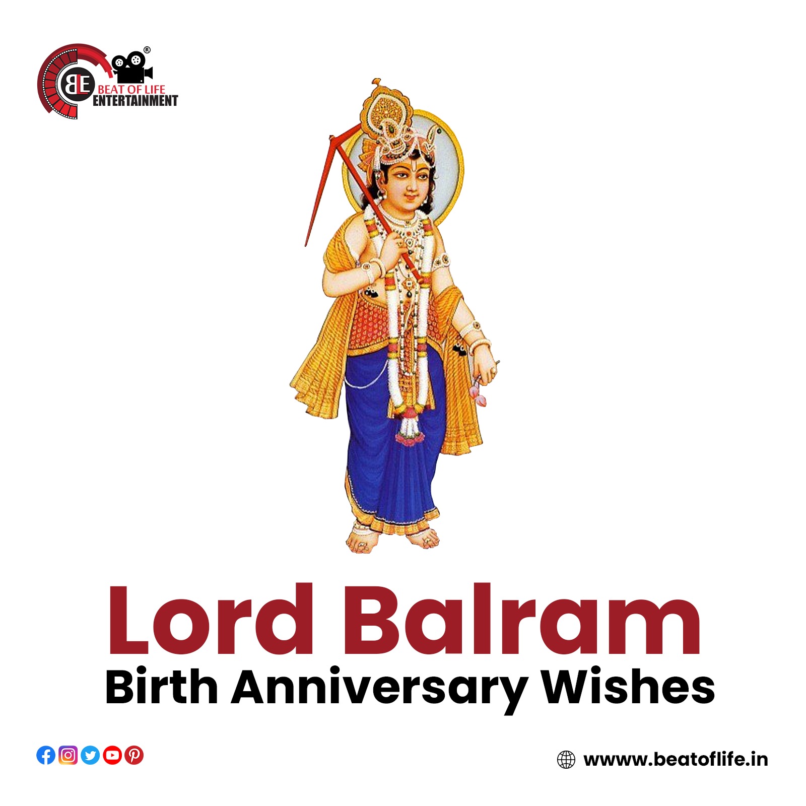 Lord Balram Birth Anniversary Wishes