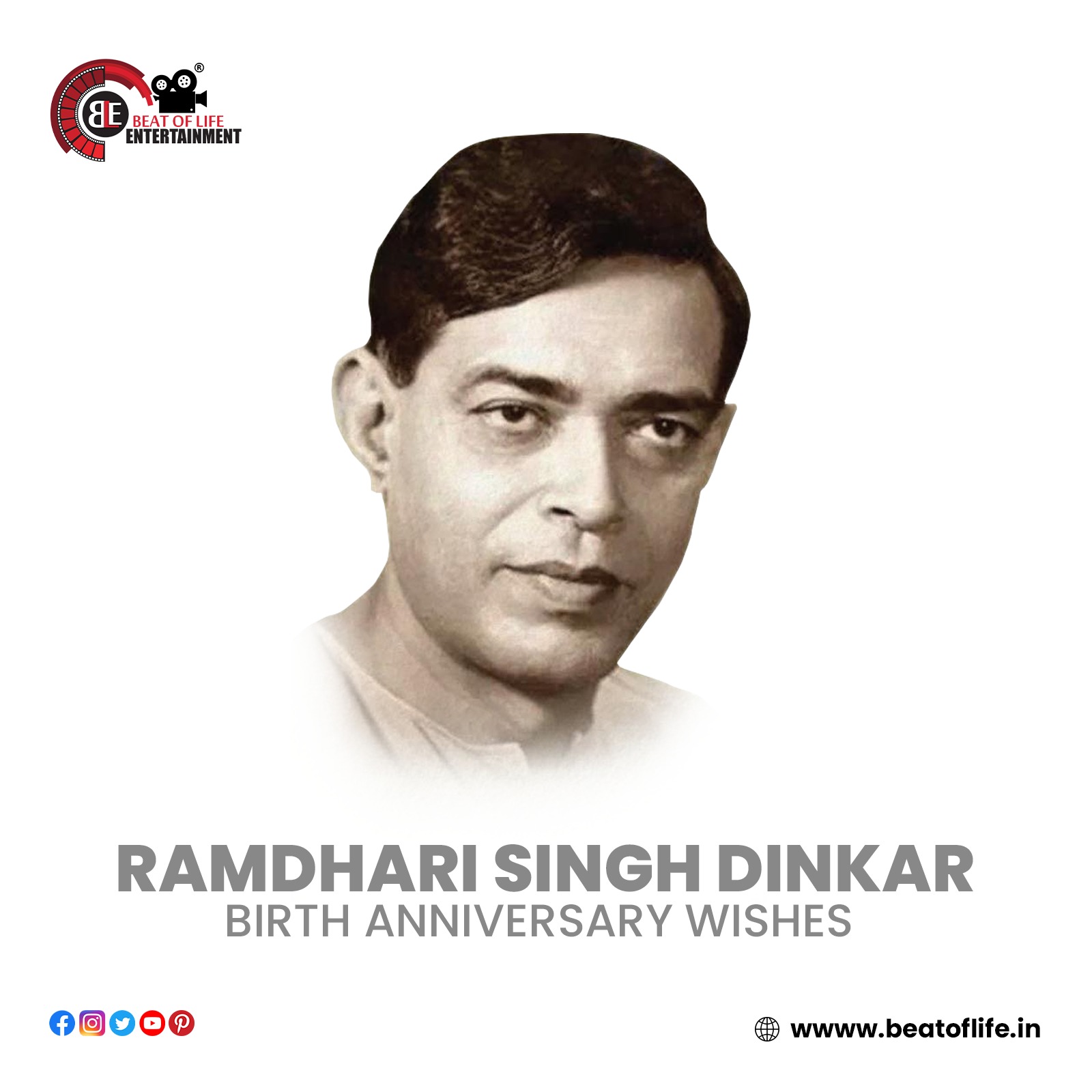 Ramdhari Singh Dinkar's Birth Anniversary Wishes