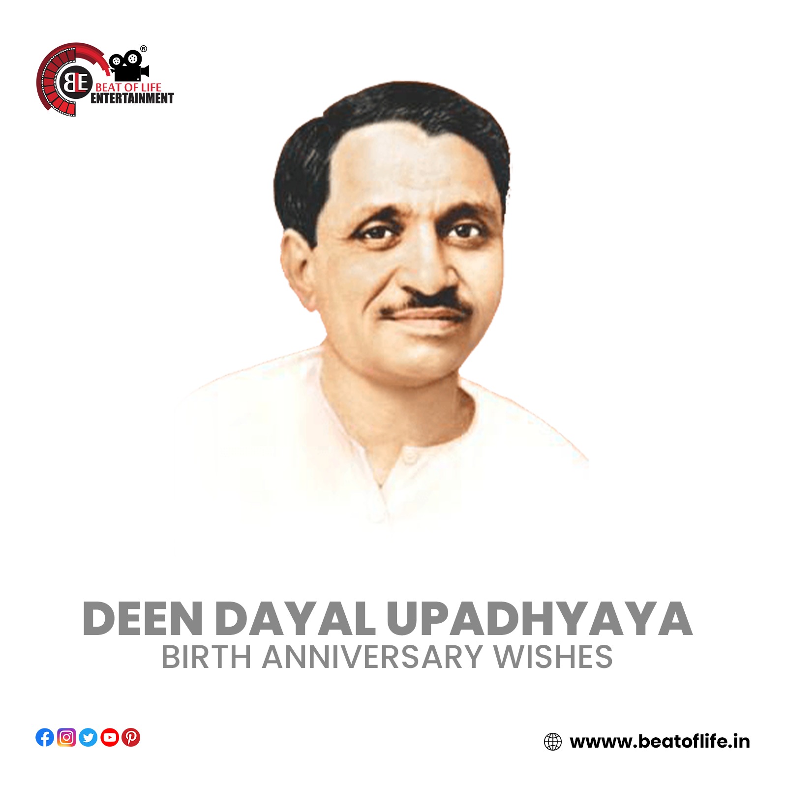 Deen Dayal Upadhyaya's Birth Anniversary wishes