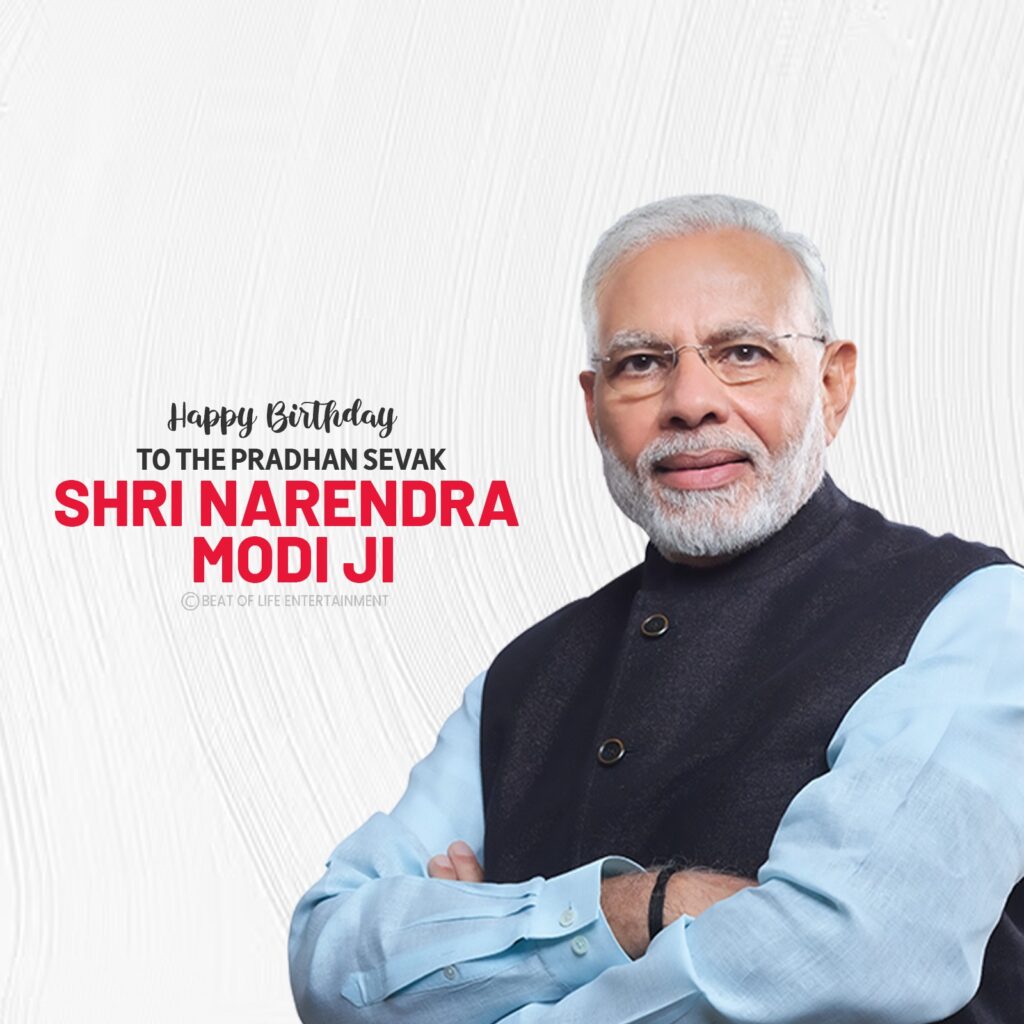 Narendra Modi Birthday Poster - Beat of Life Entertainment