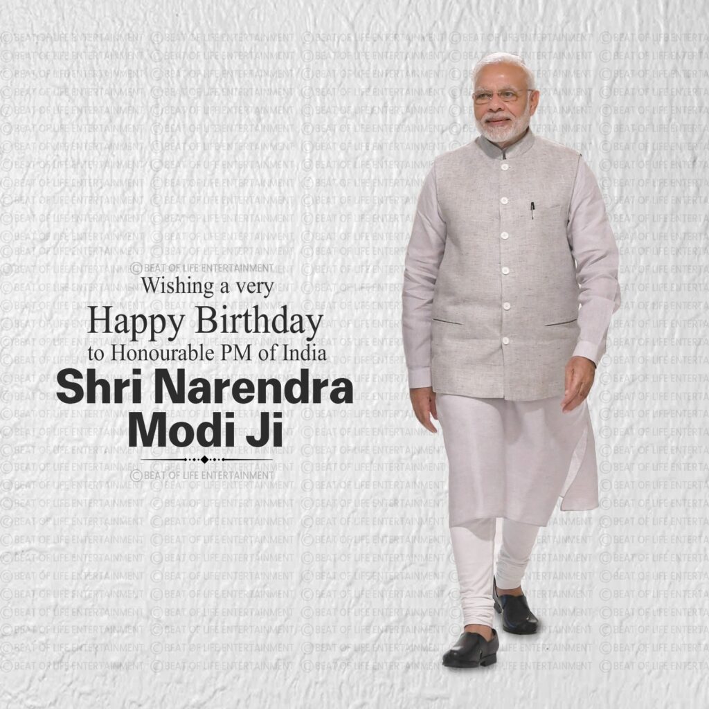 Narendra Modi Birthday Poster - Beat of Life Entertainment