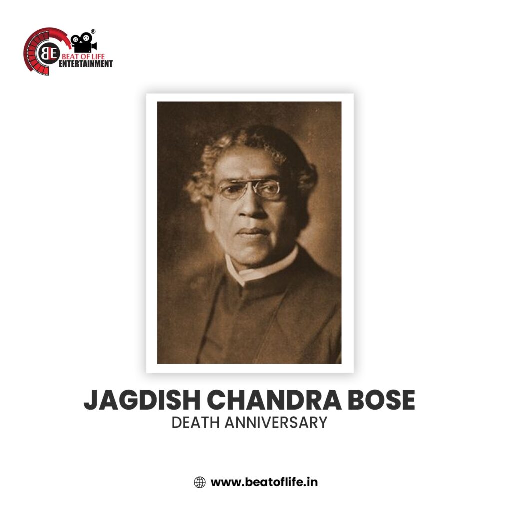 JAGDISH CHANDRA BOSE DEATH ANNIVERSARY