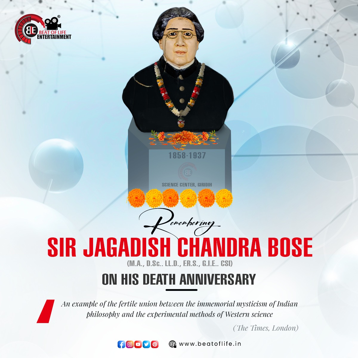 Sir Jagadish Chandra Bose- Giridih Science Center